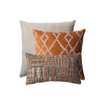 Cozy & Tweed | Set of 3 | Burnt Orange Throw Pillow Covers
