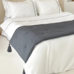 Loom Bed Runner & Pillow Covers | Set of 4 | Dark Gray Mustard Nomad Bedset - Image 2