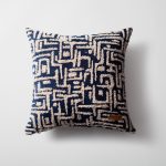 Loom Bed Runner & Pillow Covers | Set of 7 | Taupe Navy Blue Gilda Bedset - Image 4