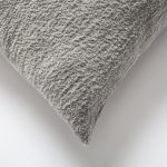 Cozy | Light Gray Plush Soft Textured Square 20''x20'' Throw Pillow Cover - Image 2