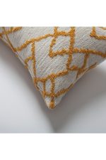 Maya | Yellow Kilim Patterned Tribal Boho Textured Lumbar 12''x20'' Throw Pillow Cover - Image 2
