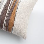 Combos | Mustard Textured Abstract Striped Neutral Lumbar 12"x20" Throw Pillow Cover - Image 2