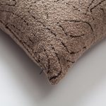 Amorf | Brown Abstract Minimal Design Textured Long Lumbar 14"x28'' Throw Pillow Cover - Image 2