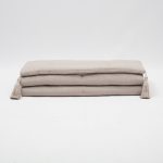 Loom Bed Runner & Pillow Covers | Set of 5 | Taupe Mustard Nomad Bedset - Image 2