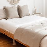 Loom Bed Runner | Taupe Neutral Linen Blend - Image 2