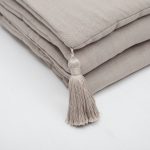 Loom Bed Runner | Taupe Neutral Linen Blend - Image 4
