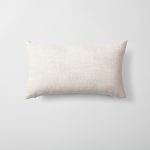 Quba | Neutral Linen Cozy Striped Boho Lumbar 12''x20'' Throw Pillow Cover - Image 2