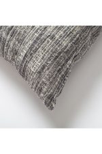 Tweed | Gray Heathered Woven Textured Plain Square 20"x20'' Throw Pillow Cover - Image 2