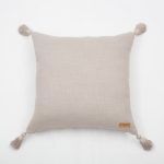 Loom Bed Runner & Pillow Covers | Set of 5 | Taupe Mustard Nomad Bedset - Image 3