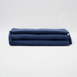 Loom Bed Runner & Pillow Covers | Set of 7 | Navy Blue Kraft Combos Bedset - Image 2