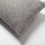 Cozy | Light Gray Plush Soft Textured Long Lumbar 14"x28" Throw Pillow Cover - Image 2