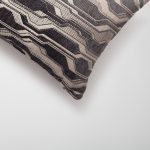 Lebon | Dark Gray Modern Geometric Patterned Lumbar 12''x20'' Throw Pillow Cover - Image 2