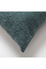 Cozy | Teal Blue Plush Soft Textured Square 20''x20'' Throw Pillow Cover - Image 2