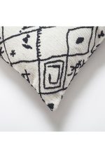 Merino | Boho Moroccan Paterned Woven Long Lumbar 14"x28" Throw Pillow Cover - Image 2