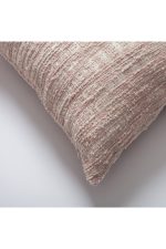 Tweed | Pink Heathered Woven Textured Plain Square 20"x20'' Throw Pillow Cover - Image 2