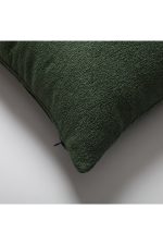 Julia | Green Boucle Textured Solid Lumbar Square 20''x20'' Throw Pillow Cover - Image 2