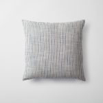 Porto & Gobi | Set of 3 | Navy Blue Striped Throw Pillow Covers - Image 3