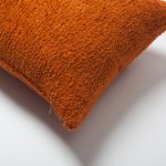 Cozy | Orange Plush Soft Textured Long Lumbar 14"x28" Throw Pillow Cover - Image 2