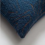 Amorf | Blue Abstract Minimal Design Textured Long Lumbar 14"x28'' Throw Pillow Cover - Image 2