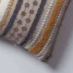 Nomad | Mustard Yellow Woven Linen Striped Lumbar 16''x24'' Throw Pillow Cover - Image 2