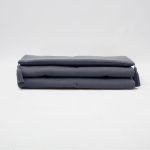 Lusso Duvet Cover Set & Loom Bed Runner & Pillow Covers | Set of 4 | Dark Gray - Image 3