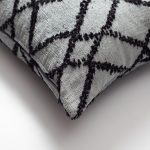 Teddy | Blue Woven Plaid Textured Square 18"x18'' Throw Pillow Cover - Image 4