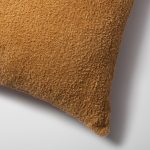 Cozy | Mustard Plush Soft Textured Square 20''x20'' Throw Pillow Cover - Image 2