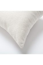 Julia | White Boucle Textured Solid Square 20''x20'' Throw Pillow Cover - Image 2