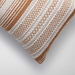 Gobi | Mustard Yellow Striped Textured Lumbar 12''x20'' Throw Pillow Cover - Image 2