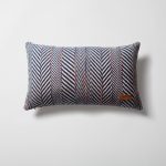 Loom Bed Runner & Pillow Covers | Set of 7 | Taupe Navy Blue Eliza Sense Bedset - Image 5